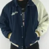 Houston Astros White Sleeve Blue Bomber jacket