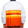 Houston Astros White and Orange Jacket back