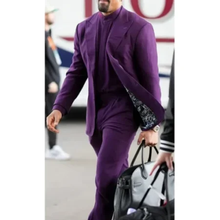 Jalen Hurts Super Bowl 2025 Royal Purple Suit 510 215 620
