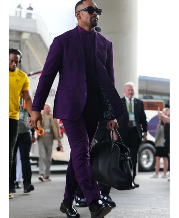 Jalen Hurts Super Bowl 2025 Royal Purple Suit For Sale 659 215 800