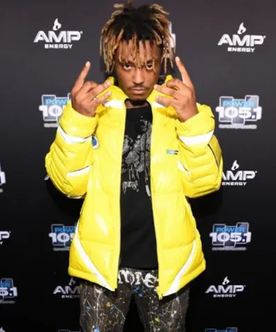 Jarad Anthony Higgins Yellow Puffer Jacket Overveiw