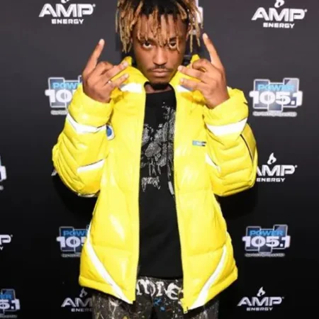 Jarad Anthony Higgins Yellow Puffer Jacket Overveiw