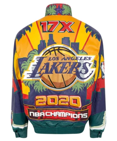 Jeff Hamilton x Lakers 2020 Bomber Jacket back