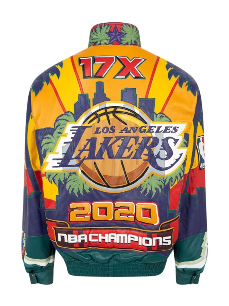 Jeff Hamilton x Lakers 2020 Bomber Jacket back