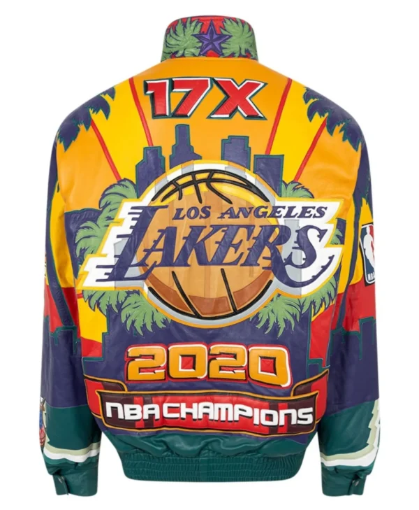 Jeff Hamilton x Lakers 2020 Bomber Jacket back