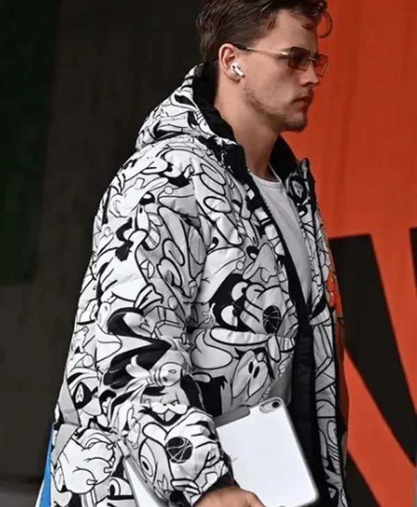 Joe Burrow Goofy Print Puffer Jacket