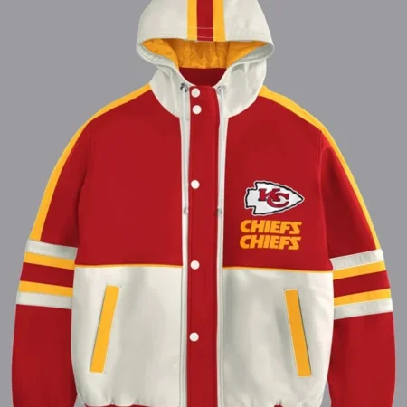 Kansas City Chiefs Hooded Leather Jacket