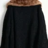 Karakul Persian Black Lamb Fur With Real Mink Fur Collar Winter Coat For Mens.webp