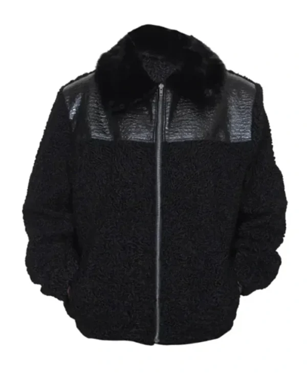 Karakul Persian Lamb Fur Winter Coat webp