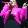Karol G Pink Puffer Jacket 600x729