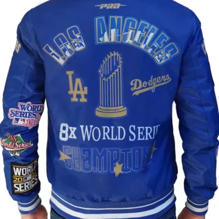 LA Dodgers 2024 World Series Champions Jacket Back
