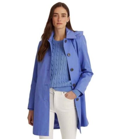 Lauren Ralph Lauren Hooded Raincoat front 510x510