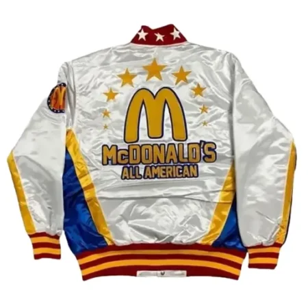 LeBron James All American Varsity Satin Jacket Back