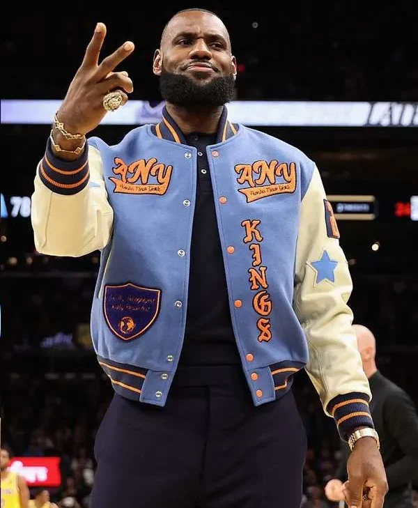 LeBron James NBA LA Lakers Varsity Jacket