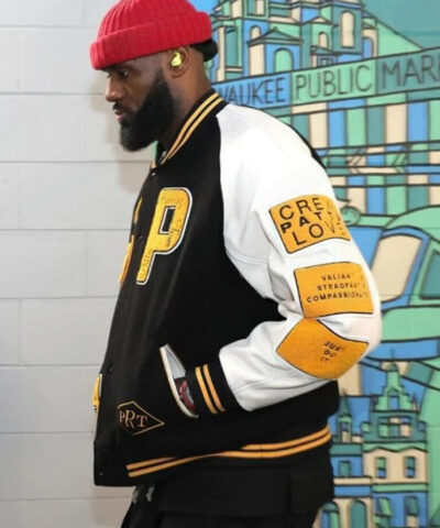 LeBron James Patta Running Team Black Jacket For Sale