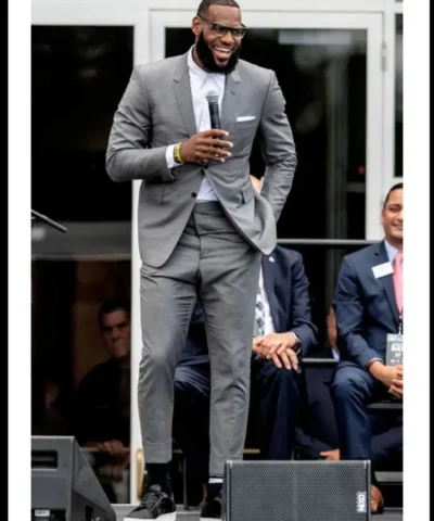 Lebron James Grey Suit