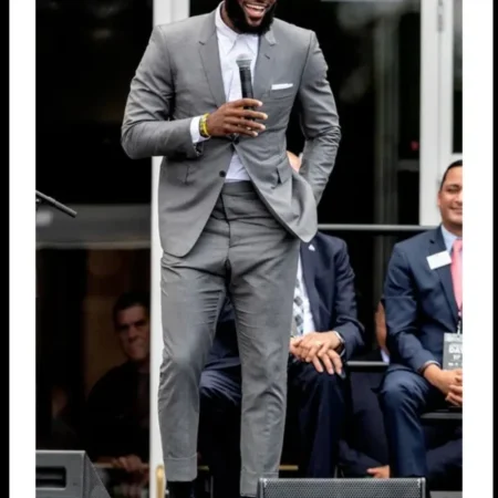 Lebron James Grey Suit