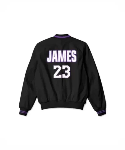 Lebron James Los Angeles Lakers Bomber Black Jacket