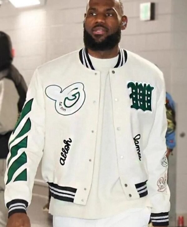 Lebron James Off White Varsity Jacket