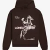 Lonely Ghost Brown Hoodie
