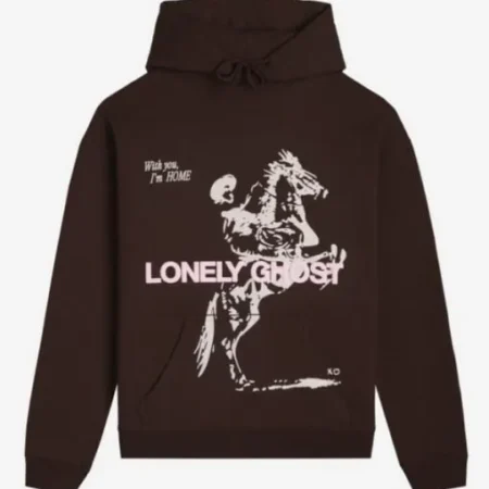 Lonely Ghost Brown Hoodie