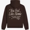 Lonely Ghost Brown Hoodie Back