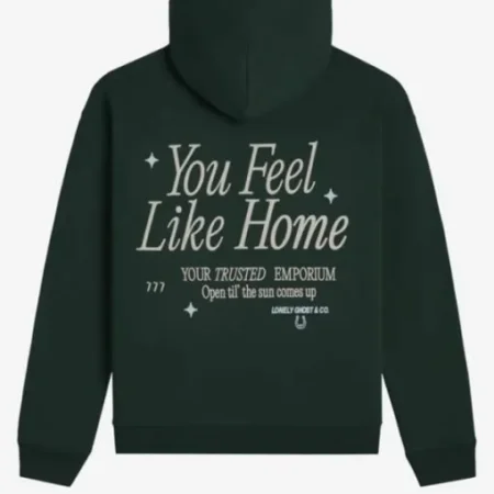 Lonely Ghost Green Hoodie Back