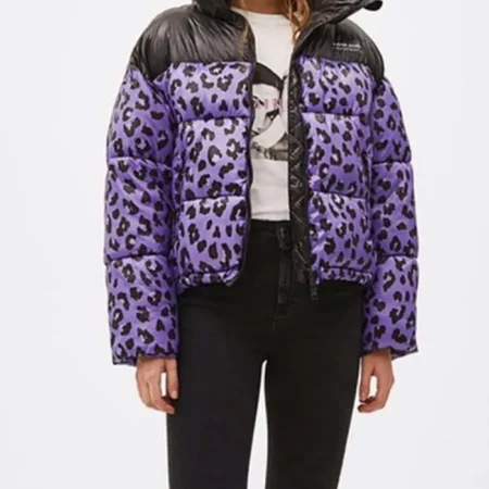 Love Life Sara Yang Leopard Polyester Jacket