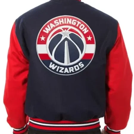 Lucy Baker Washington Wizards Bomber Jacket Back 1