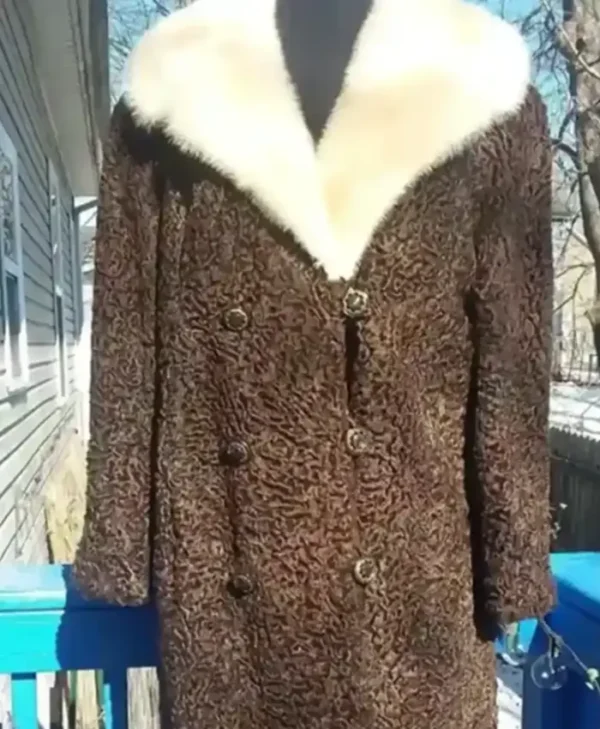 Marie Persian Lamb Coat With Mink Collar webp