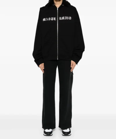 Mastermind World Black Zipper Hoodie front