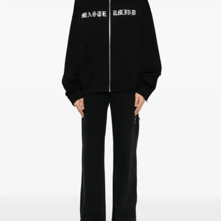 Mastermind World Black Zipper Hoodie front