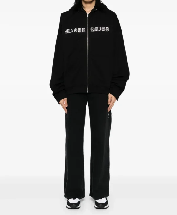 Mastermind World Black Zipper Hoodie front