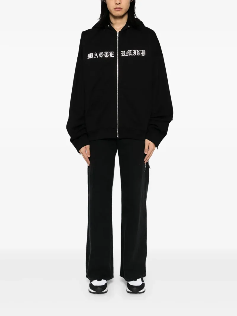Mastermind World Black Zipper Hoodie front