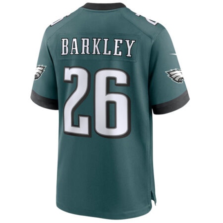 Mens Nike Saquon Barkley Eagles Super Bowl LIX Jersey back