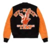 Men s Off White Eagle Temp Varsity Jacket Back