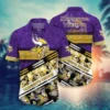 Minnesota Vikings Hawaiian Button Shirt 768 215 768