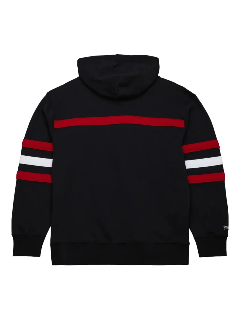 Mitchell & Ness NBA Head Coach Vintage Logo Bulls Black Hoodie bg
