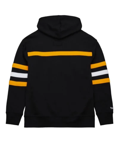 Mitchell & Ness NBA Head Coach Vintage Logo Lakers Black Hoodie back