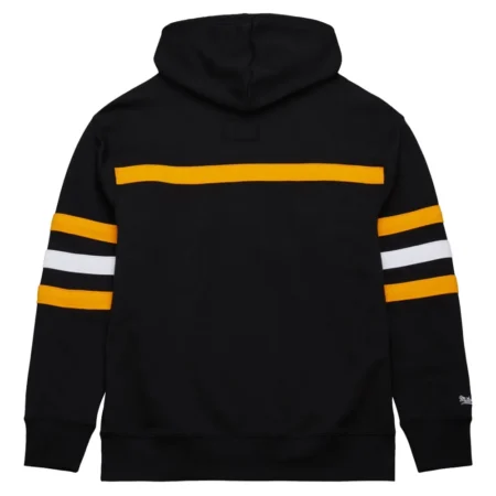 Mitchell Ness NBA Head Coach Vintage Logo Lakers Black Hoodie back