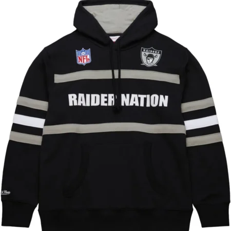 Mitchell Ness NFL Head Coach Vintage Logo Raiders Black Hoodie