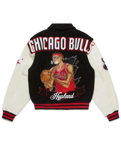 Nba Chicago Bulls Varsity Black Jacket For Sale