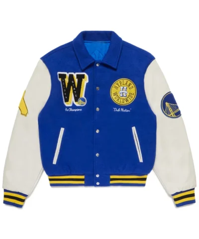 Nba Golden State Warriors Varsity Blue Jacket