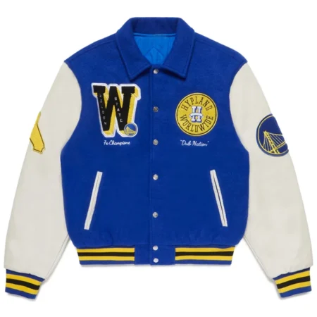 Nba Golden State Warriors Varsity Blue Jacket