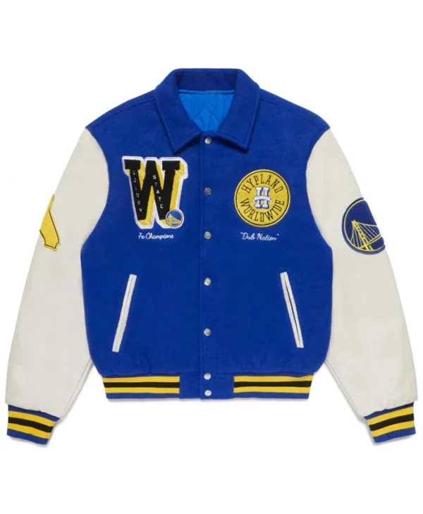 Nba Golden State Warriors Varsity Blue Jacket