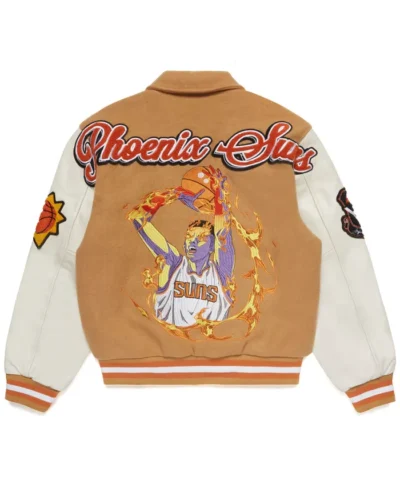 Nba Phoenix Suns Varsity Brown Jacket For Sale