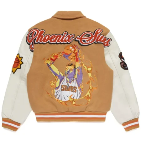 Nba Phoenix Suns Varsity Brown Jacket For Sale