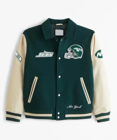 New York Jets Bomber Wool Jacket 600x680