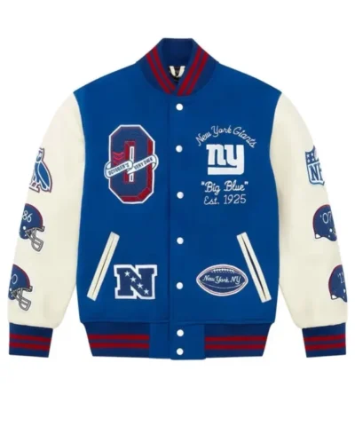 OVO New York Giants Varsity Jacket 600x751