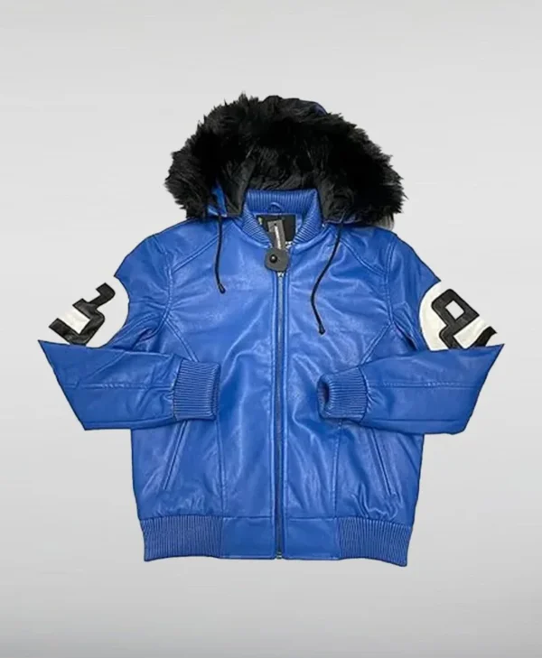 Order Unisex 8 Ball Multiple Colors Bomber Hooded Leather Jacket